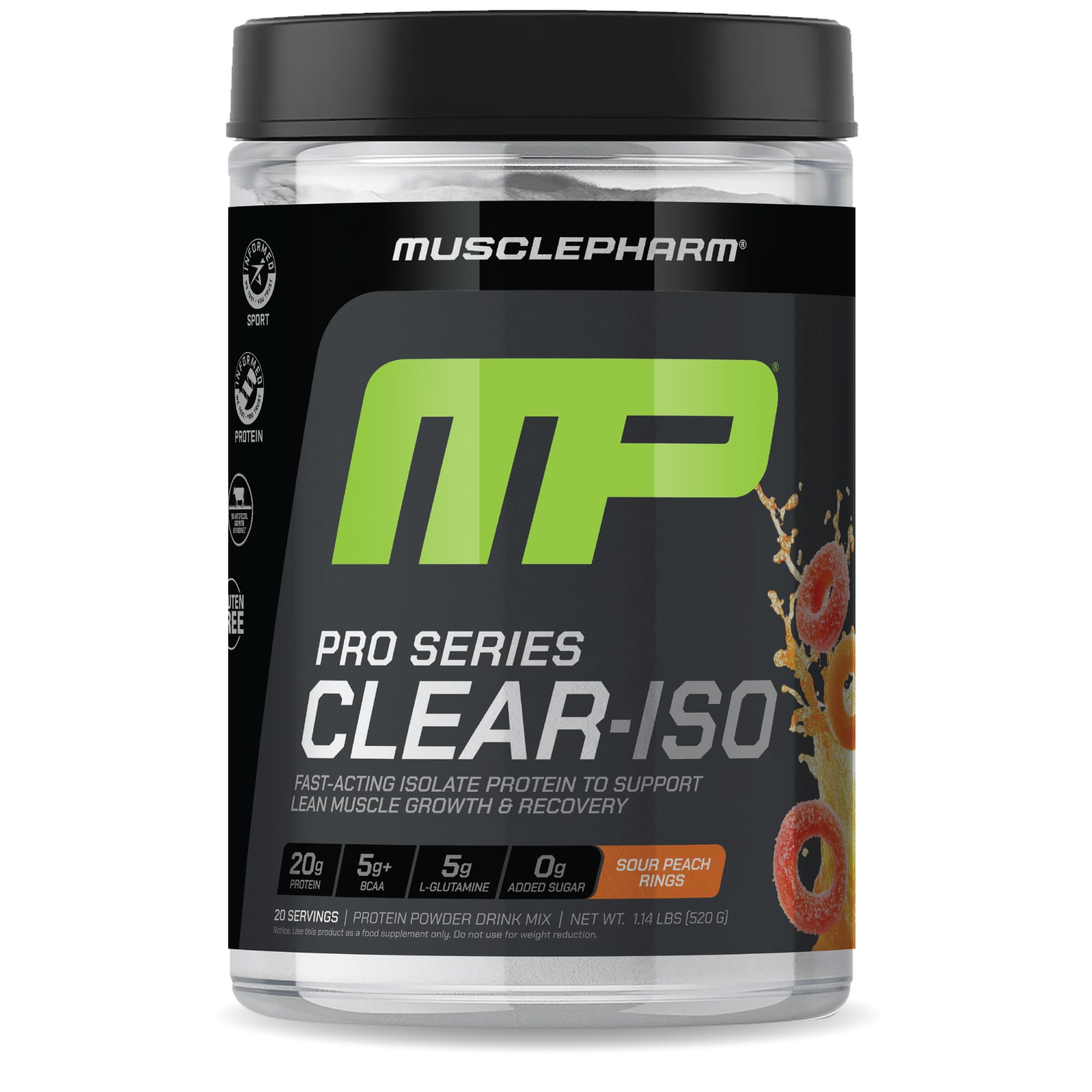 Amazon.com: MusclePharm Pro Series Clear-ISO, Clear Protein Powder